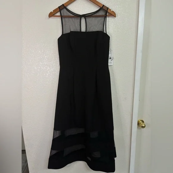 astr black lace dress ASTR The Label Sorbae Black Dress main image 0